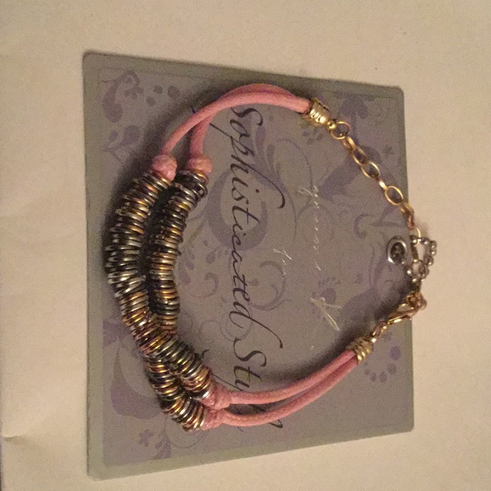 Pink Rock Metal Bracelet